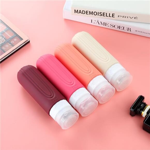 Travel Bottles – TSA Approved, 3oz Silicone Containers, Leak-Proof (4 Pack) - Picture 6 of 8